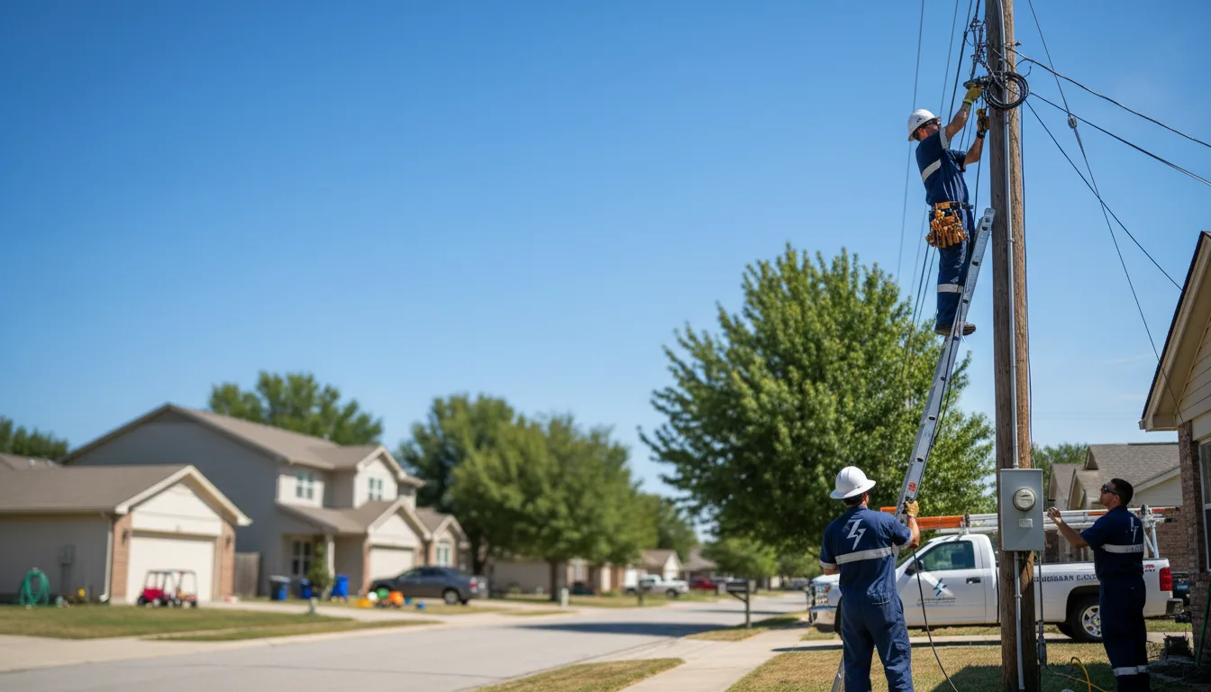 Residential electrician providing installation services in Vernon, FL